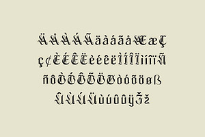 Blackthorne Blackletter Font