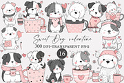 Sweet Dog valentine clipart, an Illustration by Designworld (Thumbnail 1 of 4)