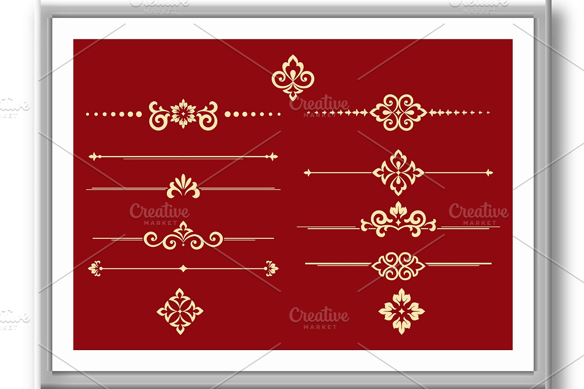 Vintage set. Floral elements, a Pattern Graphic by RODINA (Photo 3 of 3)