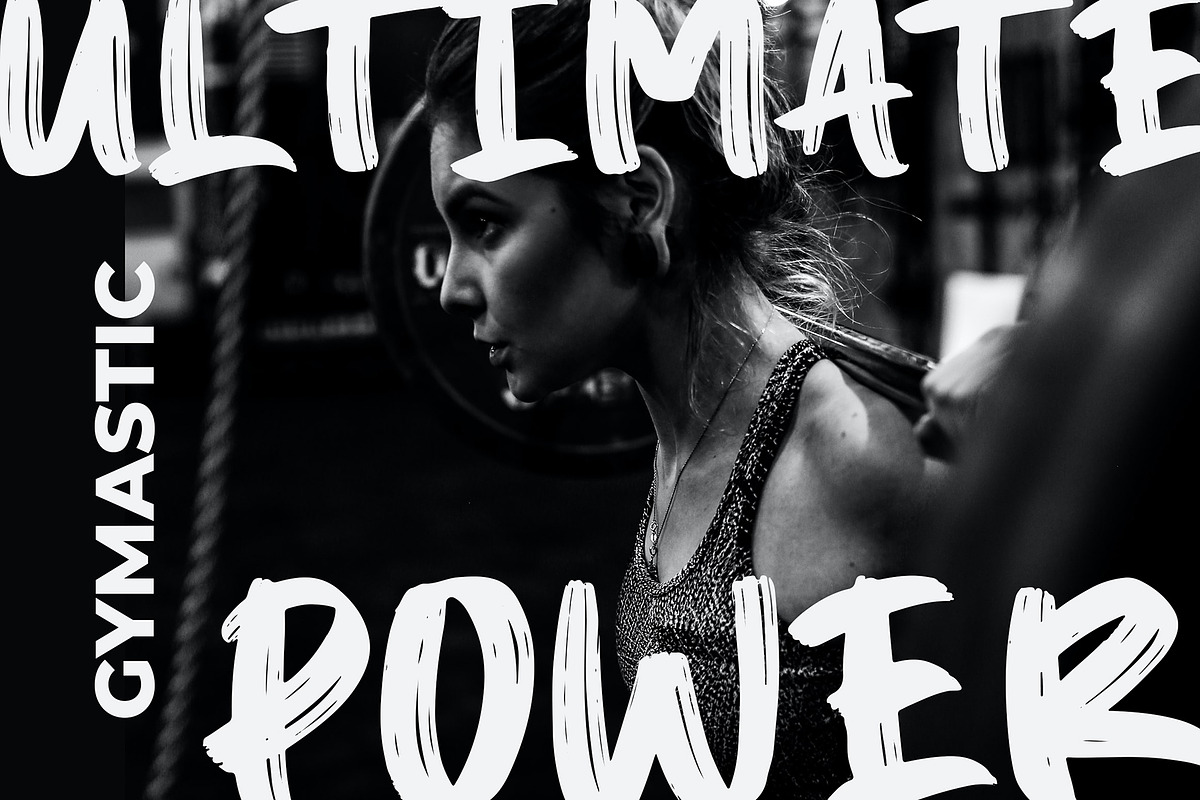 Katro Brush Bold Font, a Sans Serif Font by Giant Design (Photo 7 of 10)