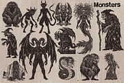 Halloween Procreate Stamps, a Brush Add-On by TheWhiteCatLab (Thumbnail 4 of 9)