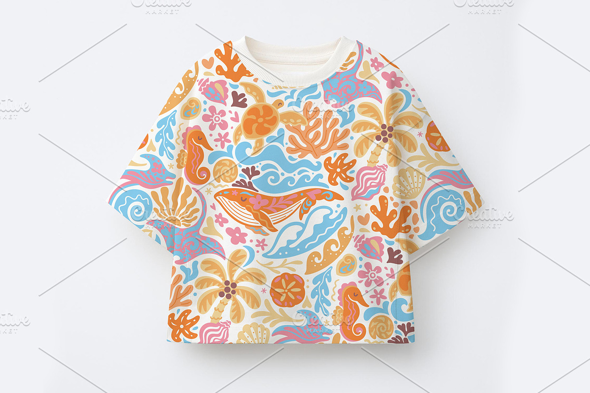 Warm Tides & Coral Stories, a Pattern Graphic by PenguinHouse (Photo 3 of 13)
