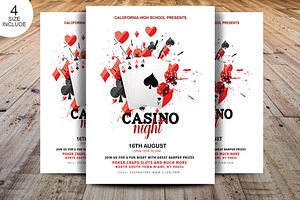 Casino Night Poker Flyer