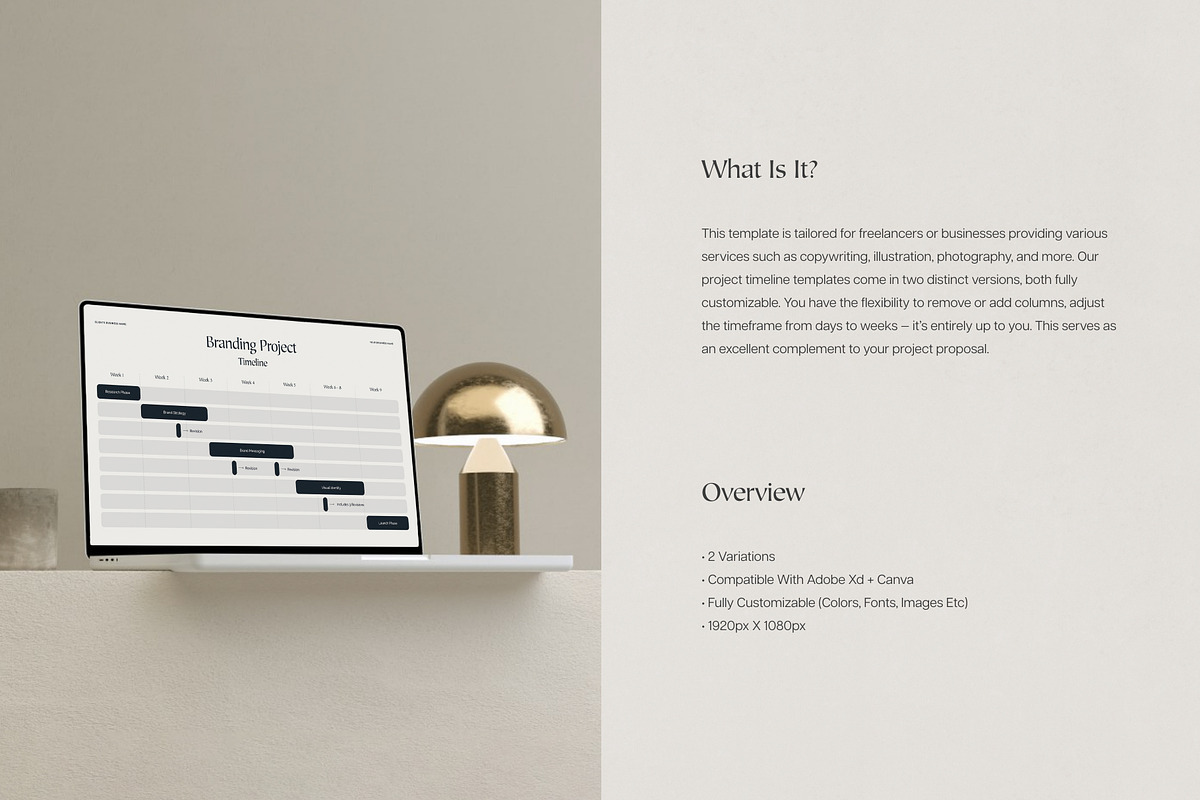 Project Timeline Templates, a Templates & Theme by Two Moons Studio (Photo 3 of 3)