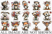 Whimsical Spring Animals Clipart, a Seasonal Illustration by Canvas Craft (Thumbnail 4 of 7)