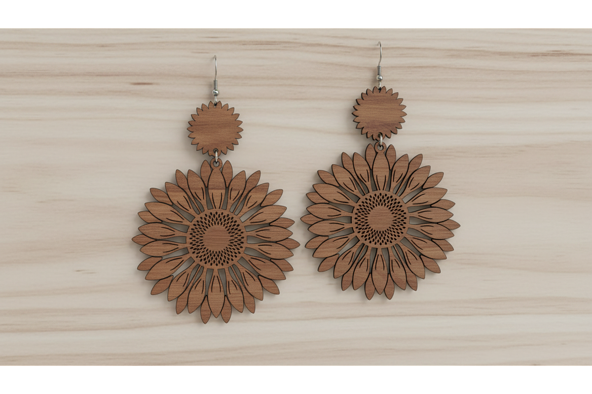 Flower Cut Earrings Pack, a Graphic by musafir_fashion (Photo 7 of 11)