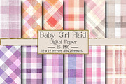Baby Girl Plaid Pattern Design, a Texture Illustration by DreamPrint404 (Thumbnail 1 of 4)