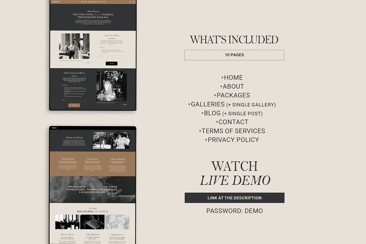 Photography Website Template, a Squarespace Template by 3.14&Co (Photo 3 of 10)