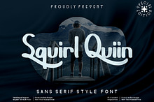 Squirl Quiin - Script style font