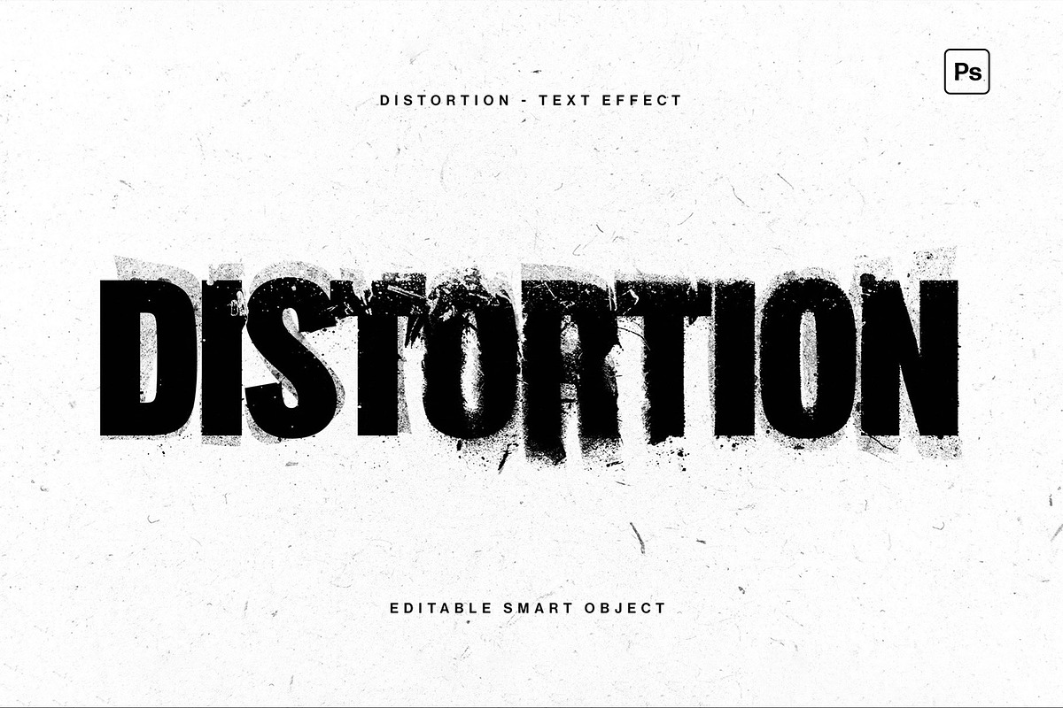 Grunge Distortion Text Effect, a Layer Style Add-On by DesignerCandies