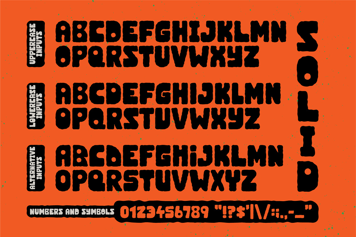Odd Font | Wobbly Blocky Font, a Sans Serif Font by HeyAidan (Photo 2 of 6)