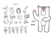 HAPPY Autumn Doodle vector, an Animal Illustration by MooBeer (Thumbnail 3 of 8)