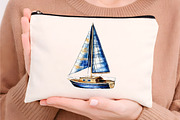 watercolor nautical clipart, an Illustration by GatewayDesign (Thumbnail 6 of 9)