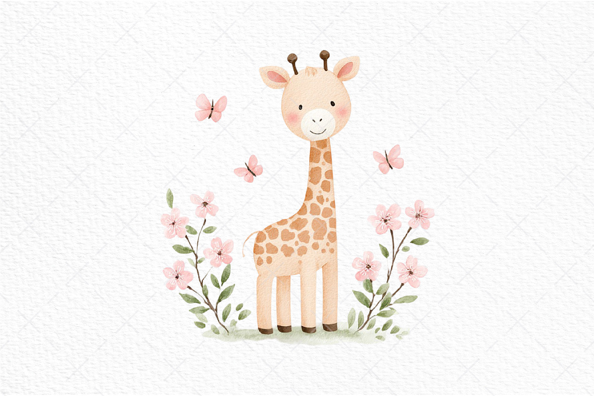 Watercolor Spring Nursery Clipart, an Illustration by Craft Nest (Photo 10 of 11)