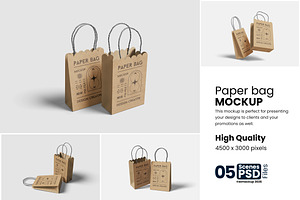 Professional Paper Bag Mockup
