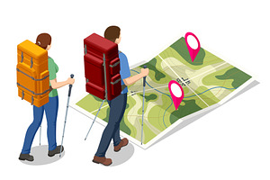 Isometric illustration of two, a Sport Illustration by Golden Sikorka