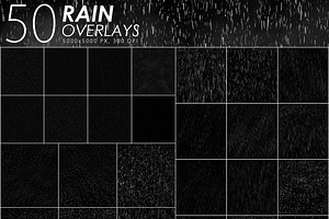 525 Rain, Snow, Lightning Overlays