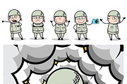 Army Man ~ Cartoon Character Set, a Person Illustration by The Toon Company (Thumbnail 3 of 7)