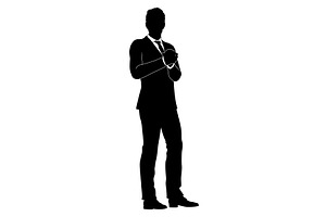 Business People Man Silhouette, a Person Illustration by Christos Georghiou