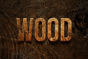Rustic Wooden 3D Text Style, a Layer Style Add-On by yokbisayok (Thumbnail 2 of 3)