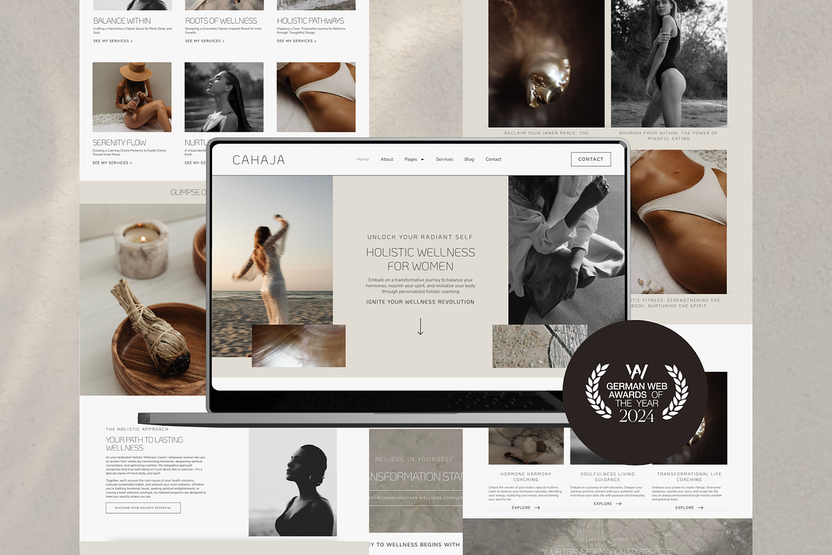 WordPress Elementor Template 'Cahaja, a WordPress Template by highbrandclub (Photo 1 of 9)