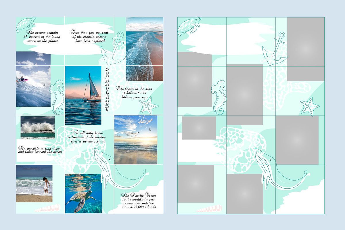 Sea Instagram puzzle, a Social Media Template by Lucky Shop (Photo 3 of 5)