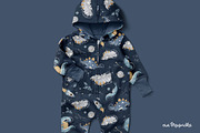 CosmoSaur- Dino Space pattern prints, a Pattern Graphic by Brzozowska (Thumbnail 2 of 7)
