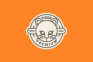 Tiger Cub Little Animal Beast Logo