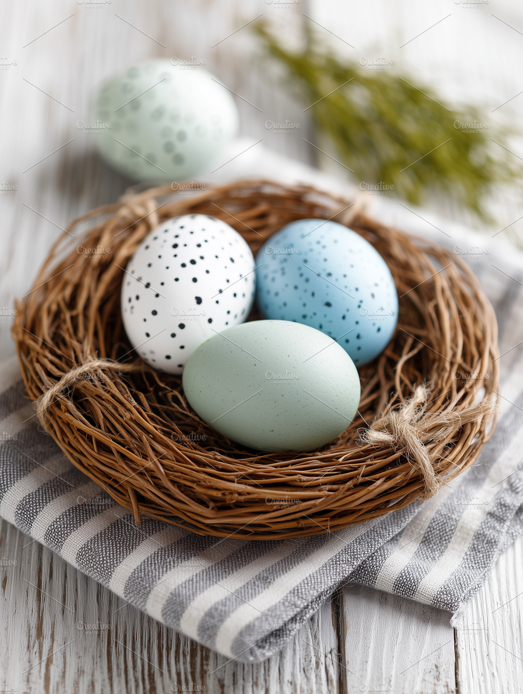 Pastel speckled Easter eggs, a Holiday Photo by MistyDay