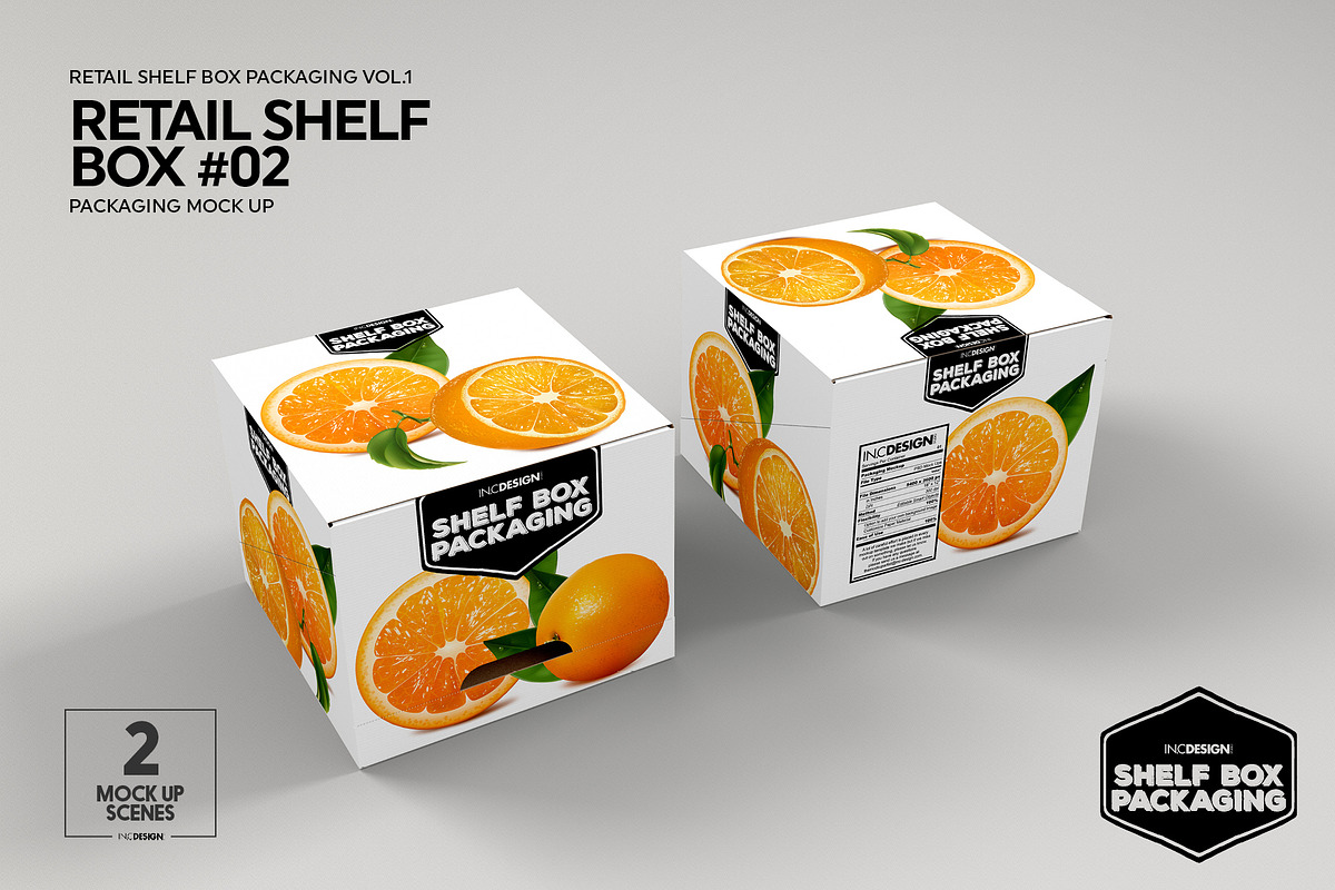 Retail Shelf Box 02 Packaging Mockup, a Packaging Mockup by INCDesign (Photo 2 of 7)