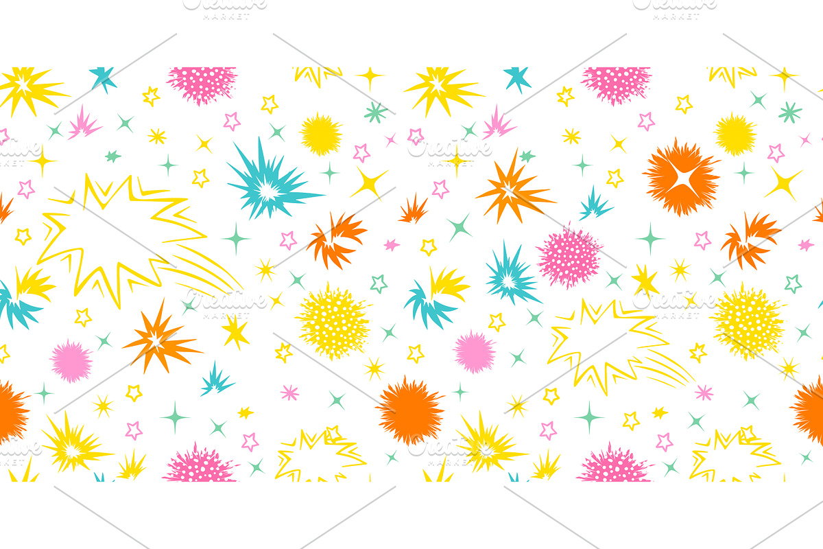 Seamless star background. hand, a Texture Illustration by Nenahliadava Design