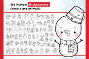 Black & White Christmas Illustration, an Object Graphic by Ksenya Savva (Thumbnail 2 of 9)