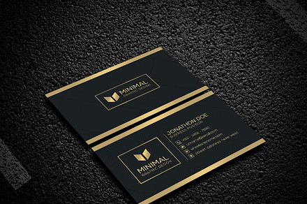 Gold Business Card, a Business Card Template by Creative_Arts