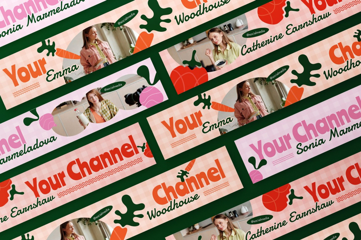 Food Vlogger YouTube Cover preview 3