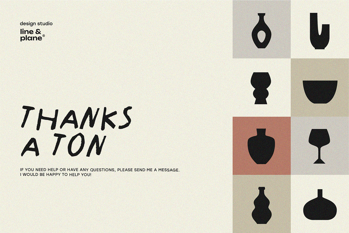 Vase Collection Shapes & Masks, an Object Graphic by line & plane (Photo 9 of 9)