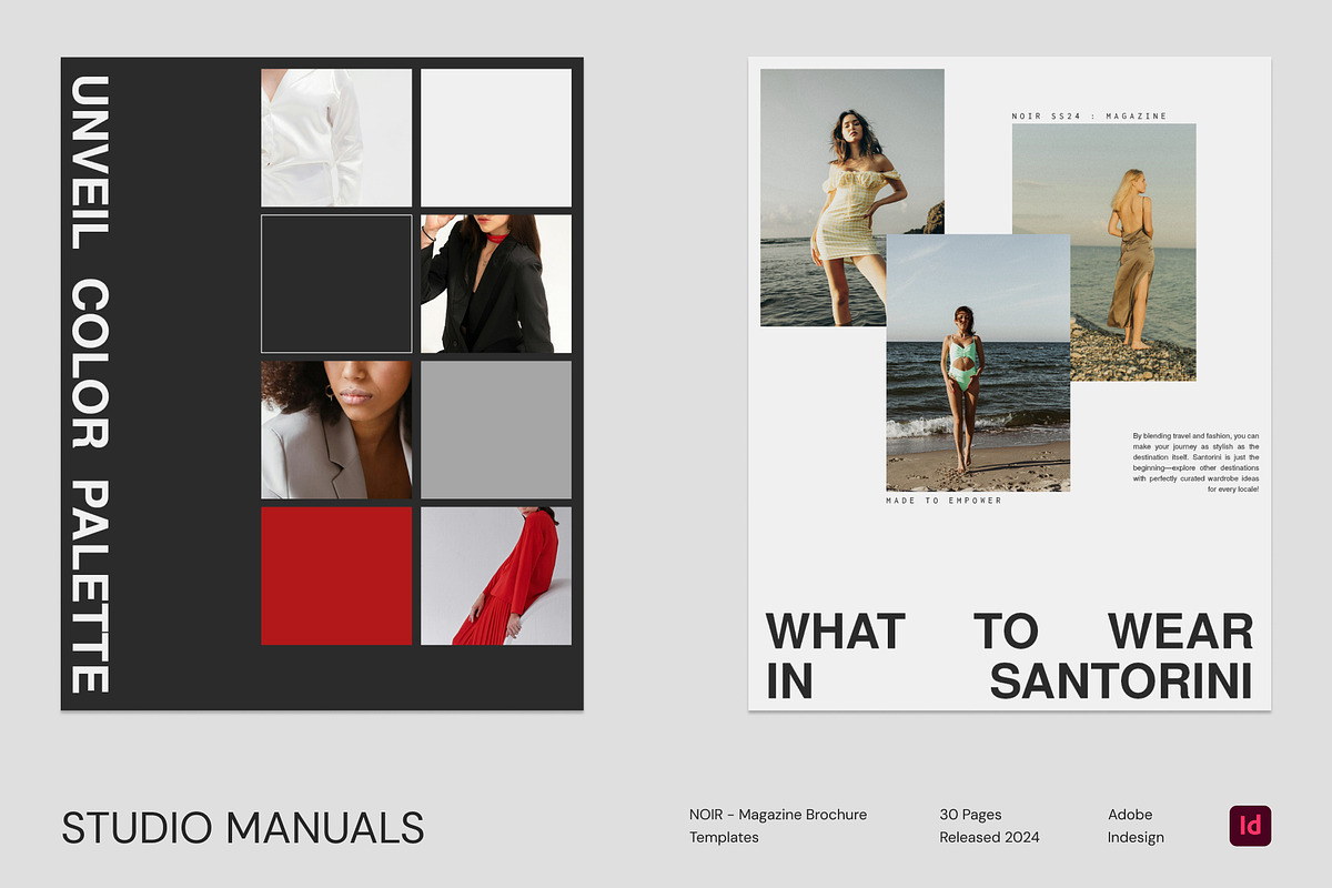 NOIR - Magazine Brochure Template, a Social Media Template by Studio Manuals (Photo 5 of 8)