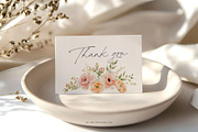 Soft Peach Watercolor Floral Clipart, a Decorative Illustration by Primrose Blume (Thumbnail 6 of 6)
