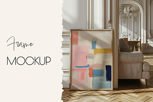 CLOSE UP Elegant Parisian Interior, a Household Mockup by MOAROShop