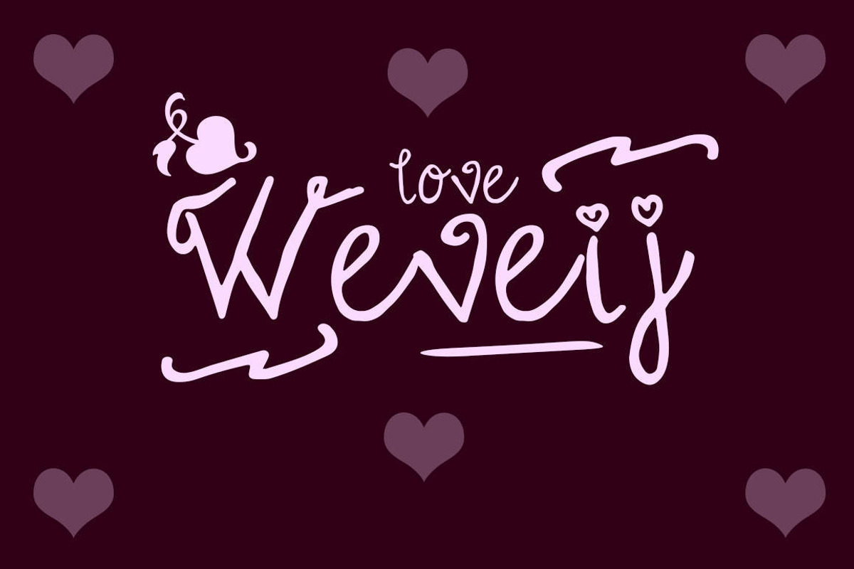 Wokijo - Loving Handwritten Font, a Script Font by Naistudio (Photo 2 of 7)