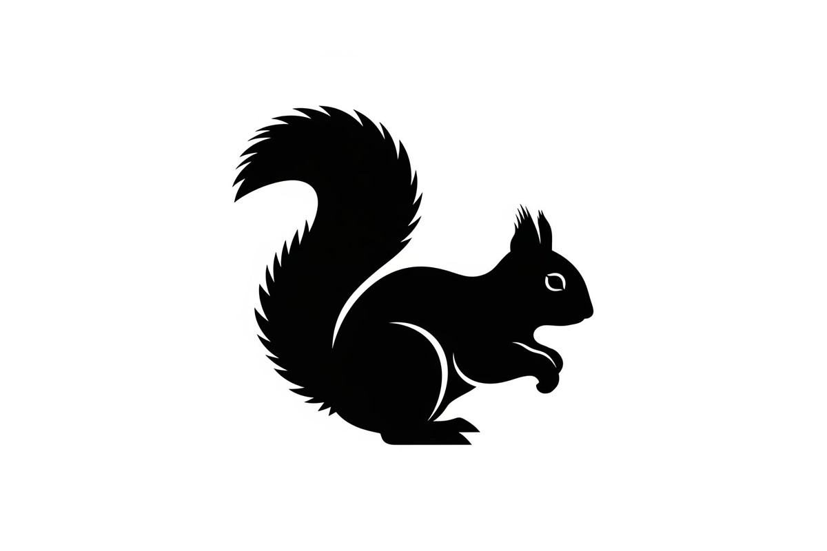 Squirrel Silhouette Vector Bundle, an Illustration by yasushie (Photo 13 of 48)