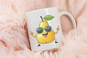Funny Fruit Clipart Bundle, an Illustration by RobertsArt (Thumbnail 4 of 7)