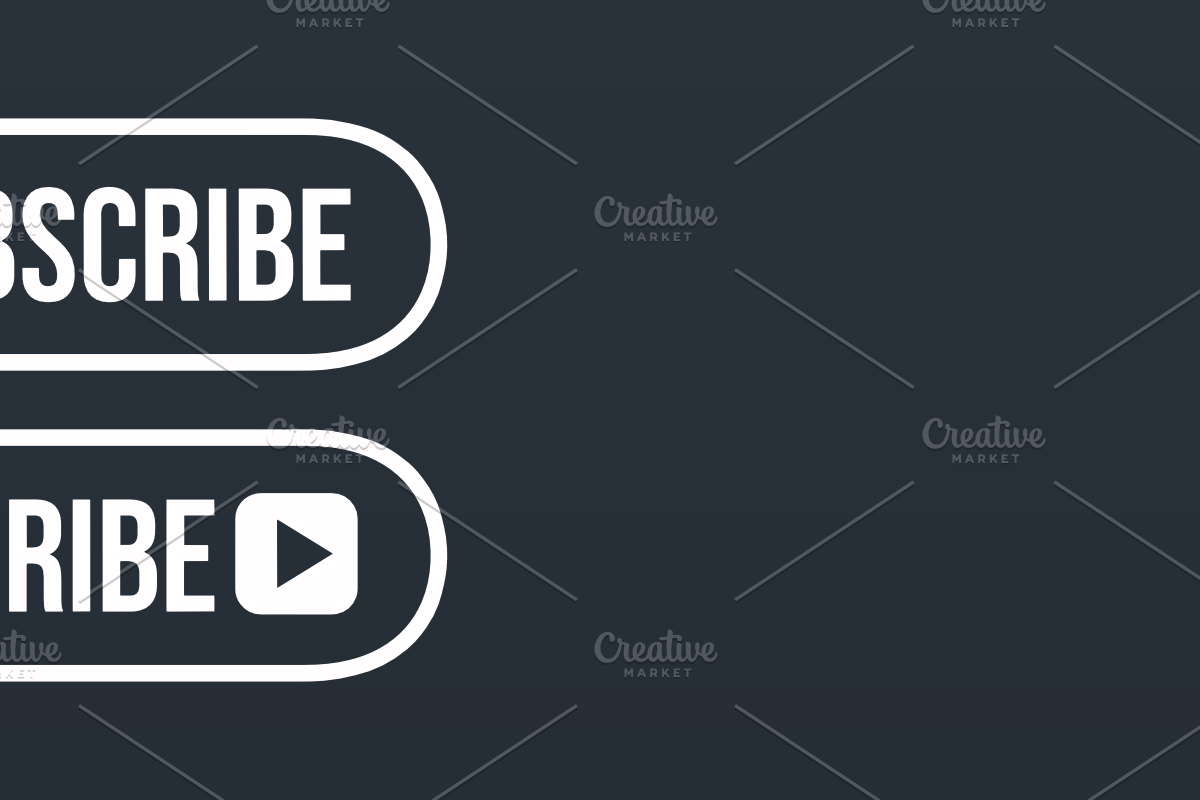 YouTube Subscribe Button icon, a Graphic by Vaughn Studios (Photo 6 of 6)