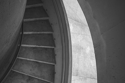 Stairs featuring circle, abstract, and white