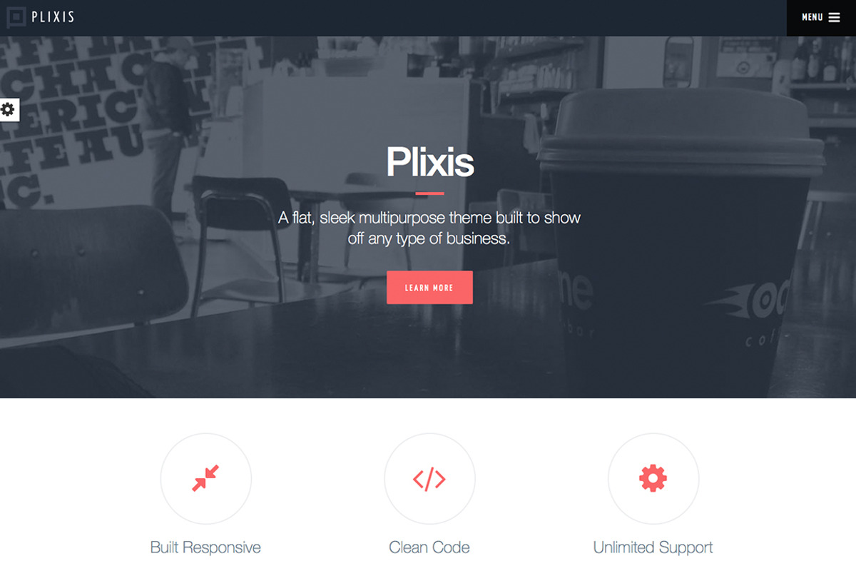 Plixis - Multipurpose Theme, a Bootstrap Template by Theme Armada (Photo 1 of 5)