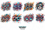 Retro Sunglasses Summer Lover PNG, an Illustration by Sofia's Fashion (Thumbnail 2 of 3)
