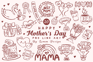 Happy Mother’s Day PNG, an Object Illustration by LemonDesign
