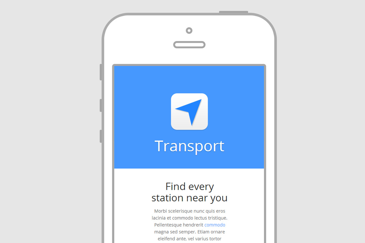 Transport - App Template (HTML/CSS), an App Template by iamstratos (Photo 4 of 4)