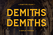 Demiths A Display Typeface Font