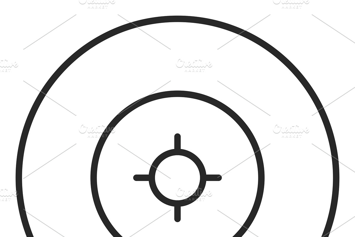 Aim stroke icon, logo illustration, a Texture Graphic by YashkovskiyMD