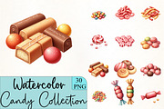 Candy Collection Clipart, an Illustration by CrexoraLab (Thumbnail 1 of 5)